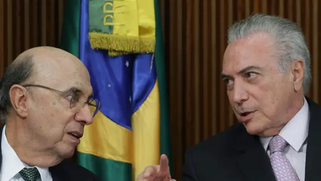 Henrique Meirelles e Michel Temer