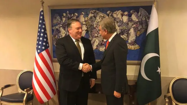 مائیک پومپیو اور شاہ محمود قریشی