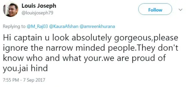 लूईस जोसेफ़ का ट्वीट