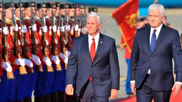 Mike Pence'in Karadağ ziyareti
