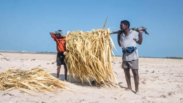 માછીમારીની તૈયારી કરતા બે લોકો