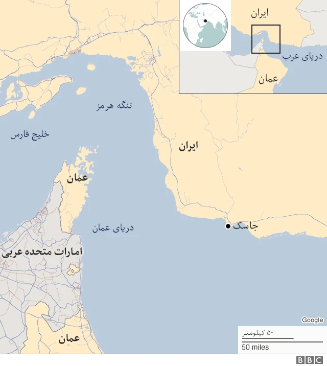 نقشه خلیج فارس