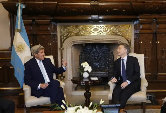 Kerry visitó a Macri recientemente en la Casa Rosa.