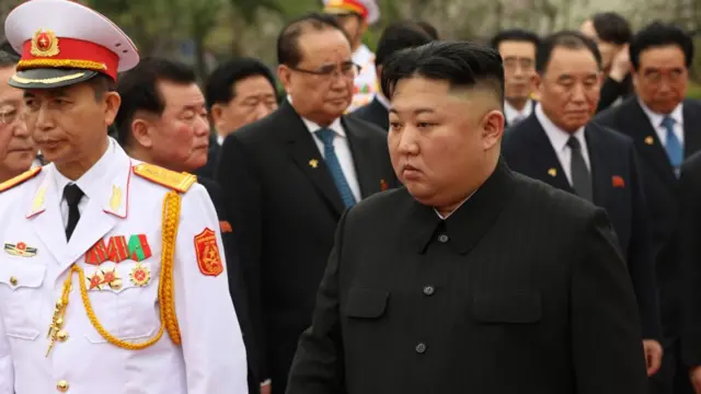 উত্তর কোরিয়া বর্তমান প্রেসিডেন্ট কিম জং আন।