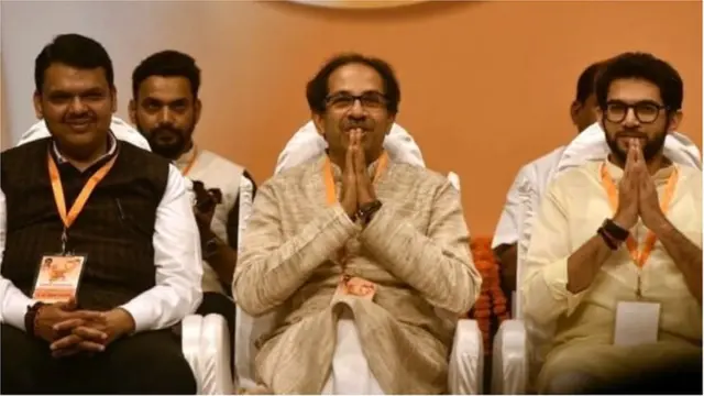 देवेंद्र फडणवीस-उद्धव ठाकरे-आदित्य ठाकरे