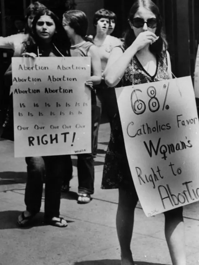 Manifestación pro-aborto en Nueva York en 1973.