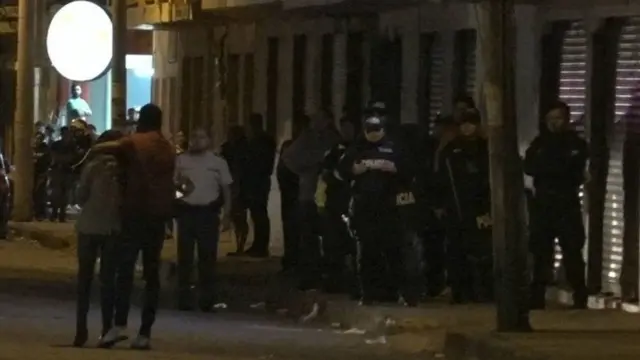 Fotografía del suceso en Ibarra.