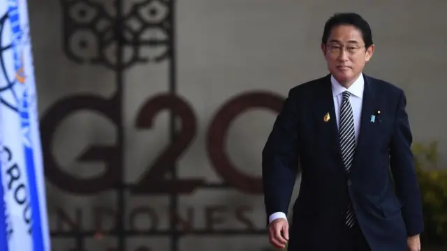 Fumio Kishida, primeiro-ministro do Japão, durante encontro do G20como apostar no fifa bet365Bali, na Indonésia, Novembrocomo apostar no fifa bet3652022