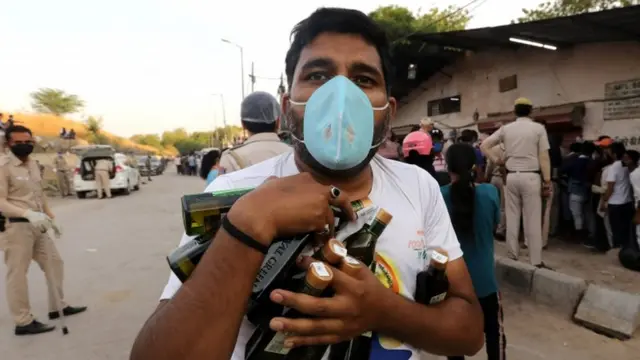 कोरोना वायरस, शराब की बिक्री