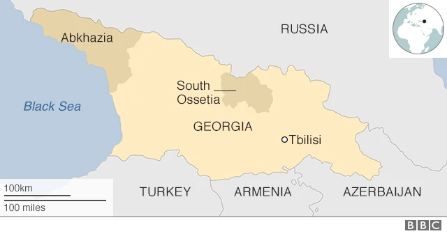 Khariirad muujineyso gobollada Georgia ee ay ictiraaftay Suuriya