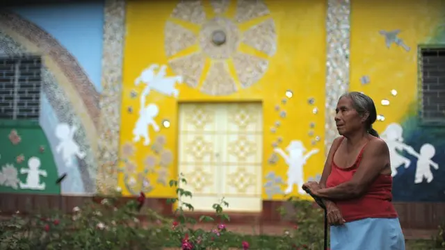 Serapia Chicas en El Mozote en 2012.