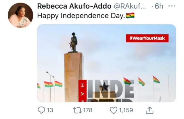 "Happy Independence Day Ghana 2021"