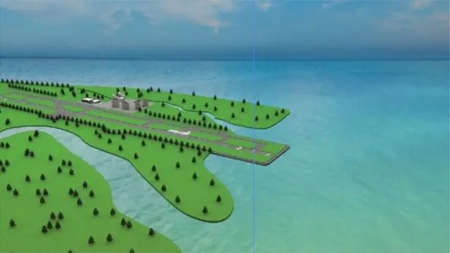 কক্সবাজার বিমানবন্দরের সম্প্রসারিত রানওয়ের নকশা