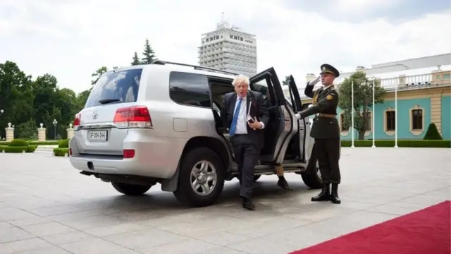 Борис Джонсон в Киеве