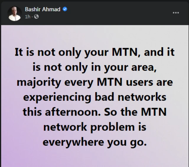 'What happen to MTN network today?' Nigerians para as di