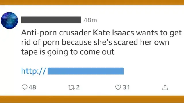 கேத் பெயரை குறிப்பிட்டு பகிரப்பட்ட ஒரு ட்வீட்