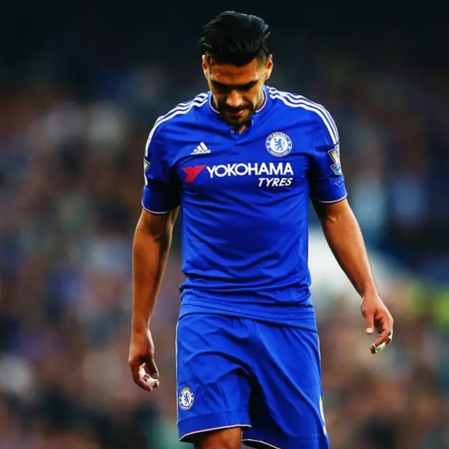 Falcao con la camiseta del Chelsea