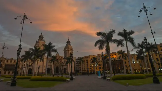 Plaza de Armas en Lima.