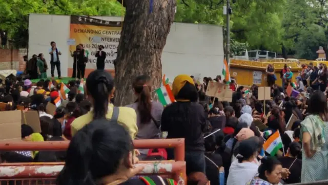 कुकी समुदाय दिल्ली के जंतर-मंतर पर प्रदर्शन भी कर चुका है