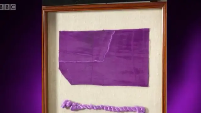 మొదటి పర్పుల్ కలర్ వస్త్రం