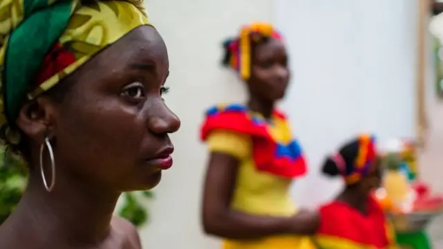 Palenqueras en Cartagena.