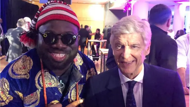 Kelechi Anyikude na Arsene Wenger