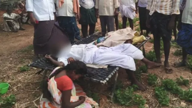 இறுதிச்சடங்குக்கு தேவையான பொருட்களை வாங்கி வைத்துவிட்டு உயிரிழந்த விவசாயி