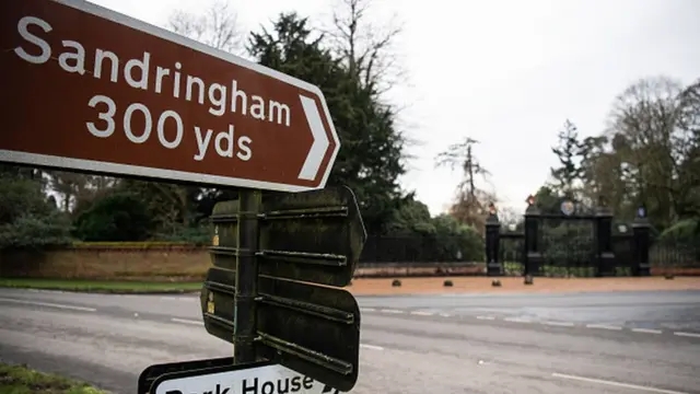 Указатель на Сандрингэм