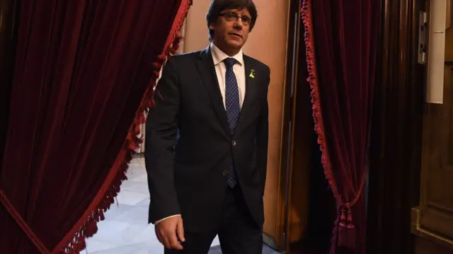 Carles Puigdemont, presidente depuesto del gobierno de Cataluña.