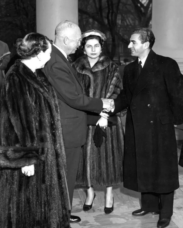 آیزنهاور و محمدرضا شاه پهلوی