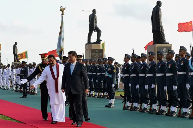 మహీంద రాజపక్ష, షీ జిన్‌పింగ్