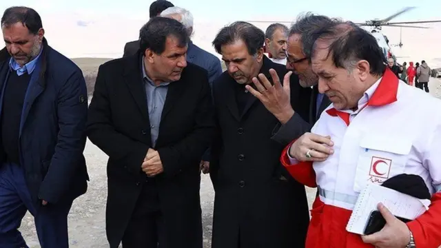 عباس آخوندی در منطقه سقوط هواپیما