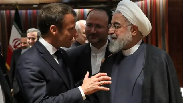 حسن روحانی و امانوئل مکرون