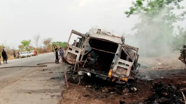 Accident wey happen for Kintampo, Ghana