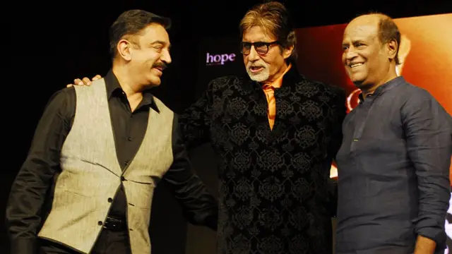 कमल हासन, अमिताभ बच्चन और रजनीकांत