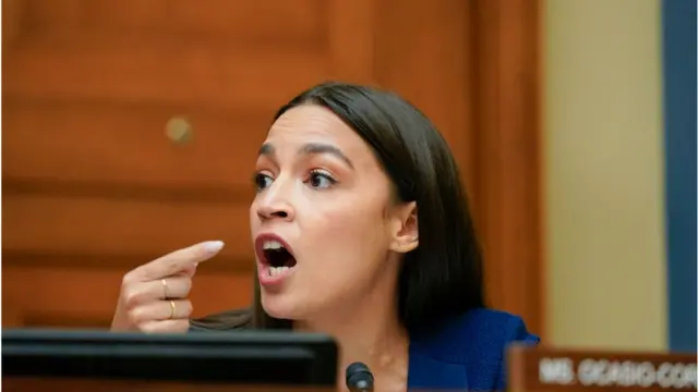 Alexandria Ocasio-Cortez en el Congreso.