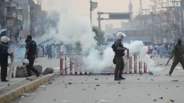 تحریک لبیک کا مظاہرہ