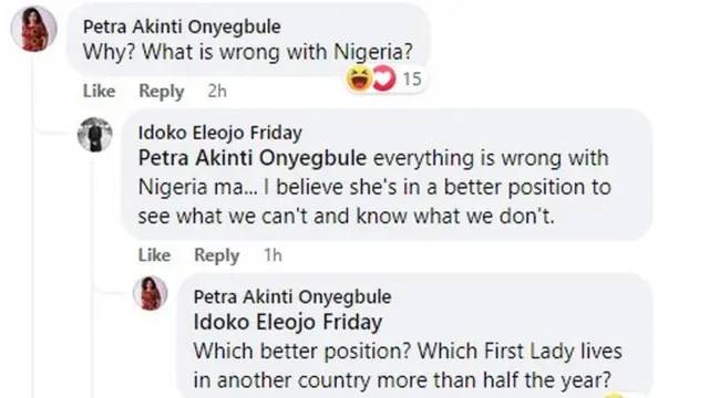 Aworan ọrọ oju opo Aisha Buhari