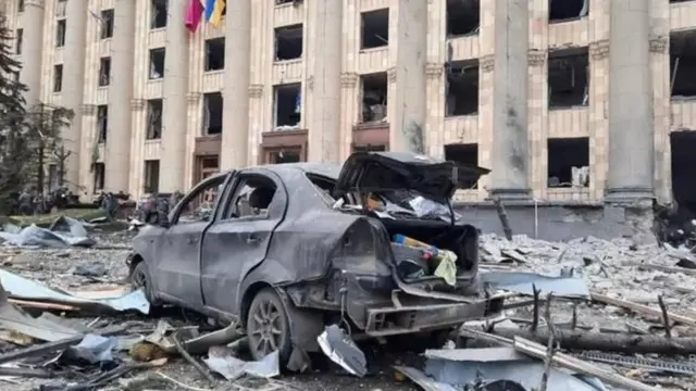 ખારકિએવમાં ભીષણ યુદ્ધ ચાલી રહ્યું છે