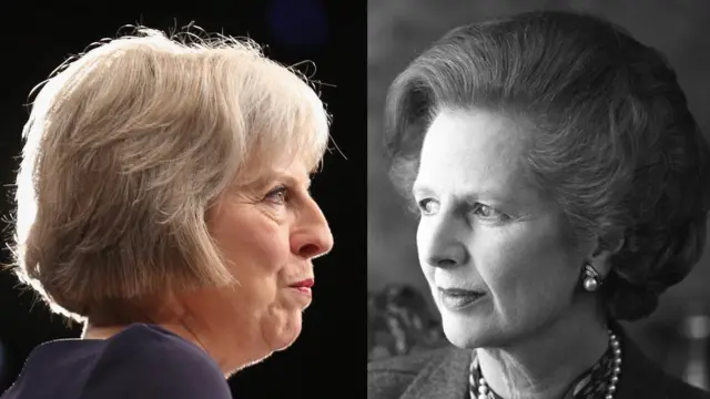 Профили терезы Мэй и Маргарет Тэтчер