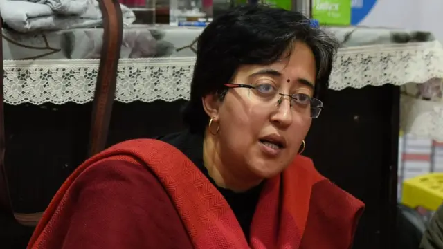 দিল্লিতে আম আদমি পার্টির নেত্রী আতিশি মার্লেনা