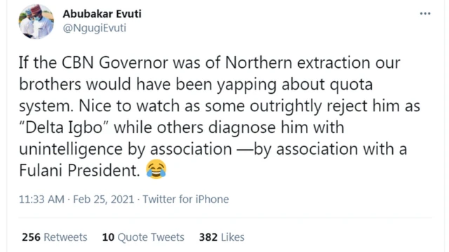 "CBN Governor cryptocurrency"