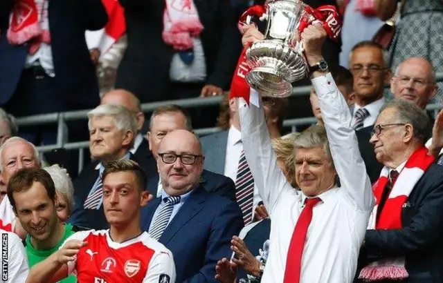 Wenger ameshinda vikombe vitatu vya ligi na saba vya FA kwa miaka 21 klabuni hapo