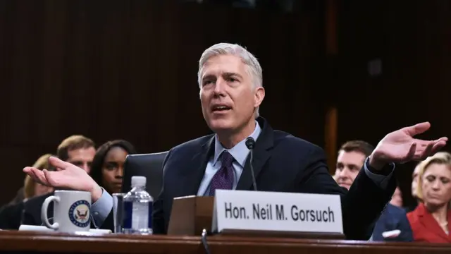 Neil Gorsuch en el Senado de EE.UU.
