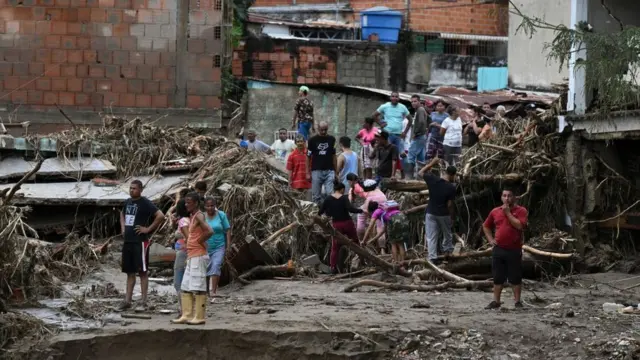 Deslave en Las Tejerías