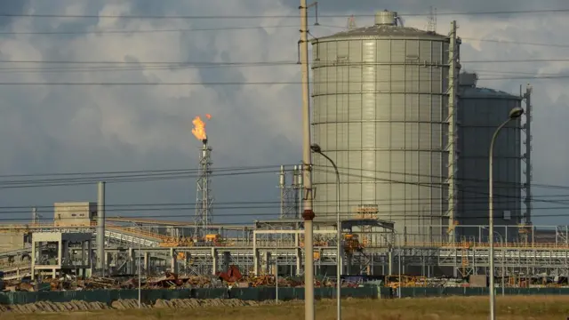 This picture taken on December 3, 2015 shows the main part of the Taiwain-owned steel plant Formosa in the central province of Ha Tinh.