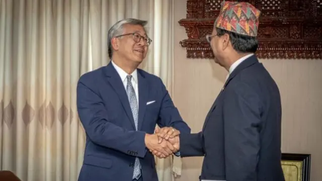 डोनल्ड लू र परराष्ट्रमन्त्री साउद