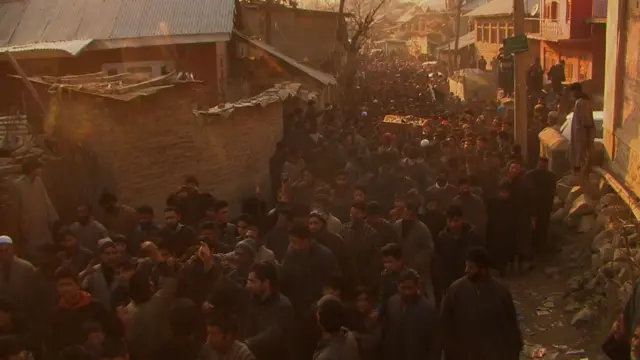 बासित रसूल डार का जनाजा