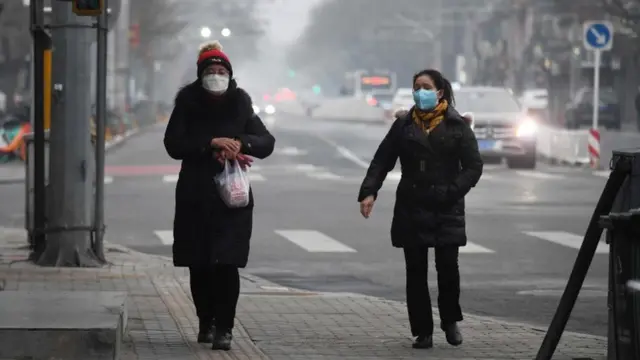 warga Beijing, polusi udara, China, virus corona