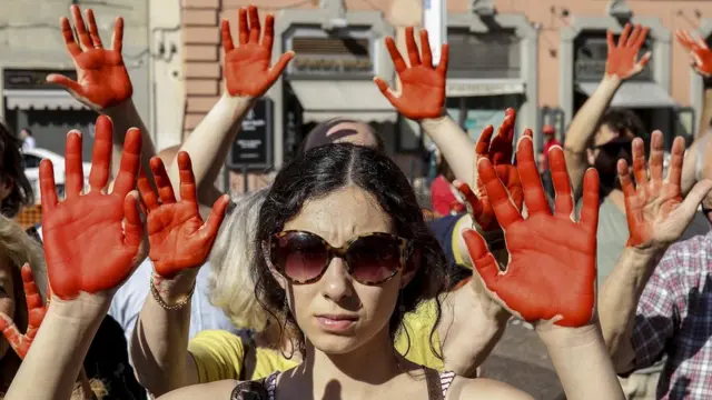 Salvini'ye karşı protesto